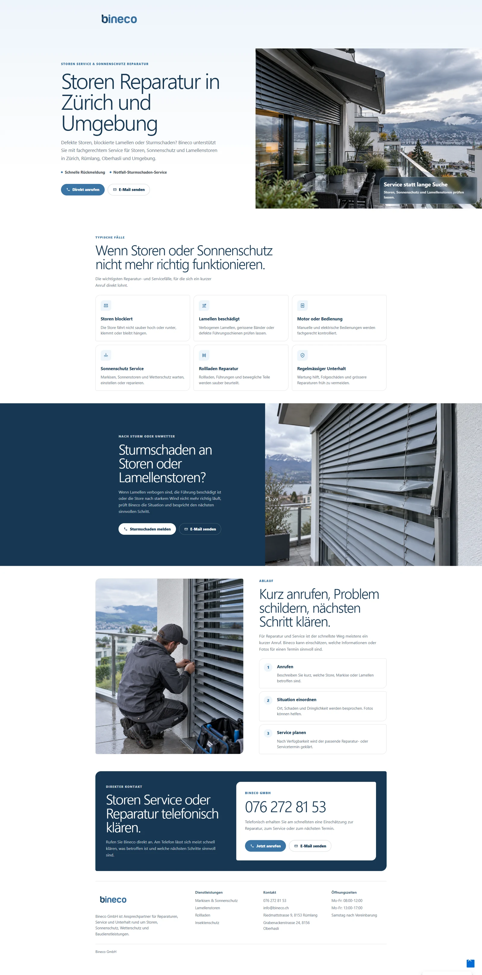 Bineco website design